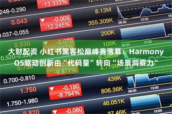 大财配资 小红书黑客松巅峰赛落幕：HarmonyOS驱动创新由“代码量”转向“场景洞察力”