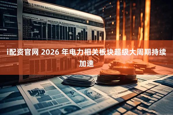 i配资官网 2026 年电力相关板块超级大周期持续加速